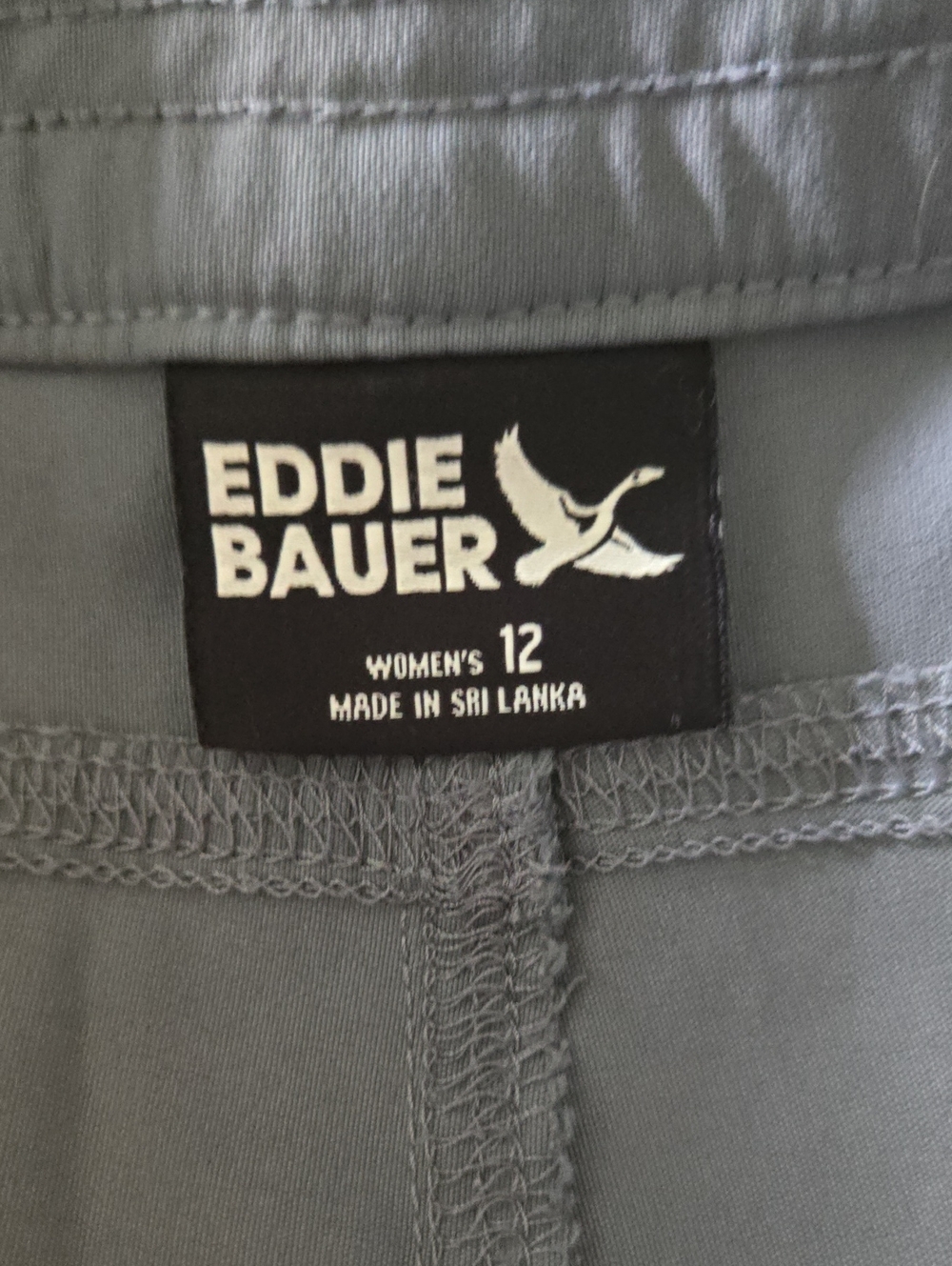 Eddie Bauer Slate Gray Women's Capris with Zip Pocket - Picture 7 of 8